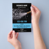 Twee Talen Druk Wassen Macht Wassen Dak Flyer (Hand)