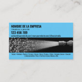 Twee Talen Druk Wassen Macht Wassen Dak Visitekaartje (Voorkant)