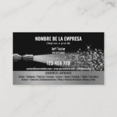 Twee Talen Druk Wassen Macht Wassen Dak Visitekaartje (Voorkant)