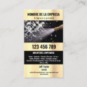 Twee Talen Druk Wassen Macht Wassen Dak Visitekaartje (Voorkant)