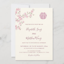 TWEE TALIG Blush Kersenbloesem Chinese Bruiloft