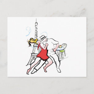 Twee Tangueros in Parijs Briefkaart