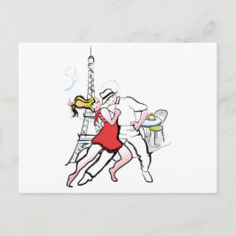 Twee Tangueros in Parijs Briefkaart