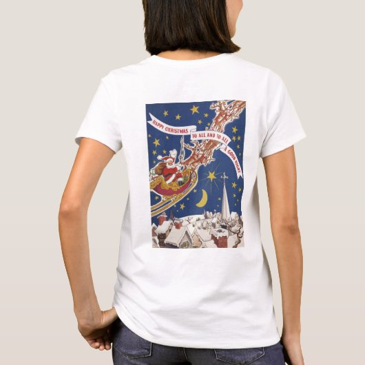 Twee  tasnacht voor kerstDesign T-shirt (Achterkant)