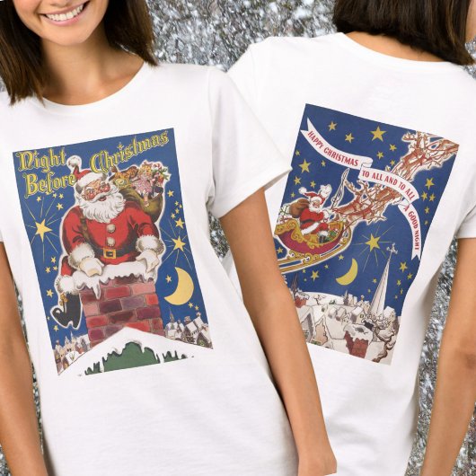 Twee  tasnacht voor kerstDesign T-shirt