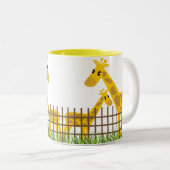 Twee (Te) Giraffes Mokken (Voorkant rechts)