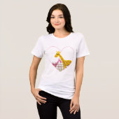 Twee (te) Schattigee Giraffes T-shirts (Voorkant volledig)