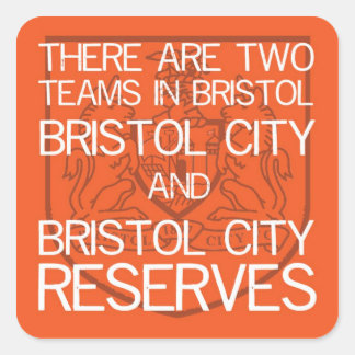 Twee teams in Bristol..stickers Vierkante Sticker