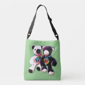 Twee Teddy Bear dubbelzijdige Canvas tas (Achterkant)