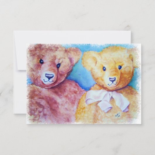 TWEE TEDDY BEDRAAGT 50 JAAR SAMEN RSVP (Achterkant)