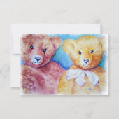 TWEE TEDDY BEDRAAGT 50 JAAR SAMEN RSVP KAARTJE (Achterkant)