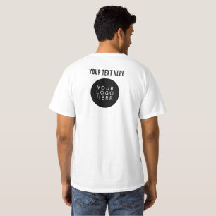 TWEE TEKENS   Aangepast personeel voor LOGO en TEK T-shirt