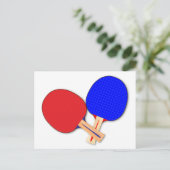 Twee Tennis Bats Briefkaart (Staand voorkant)