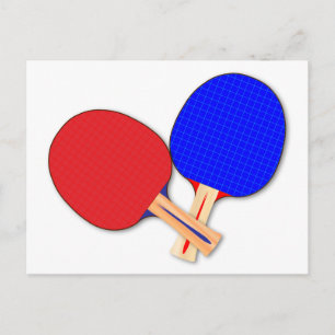 Twee Tennis Bats Briefkaart