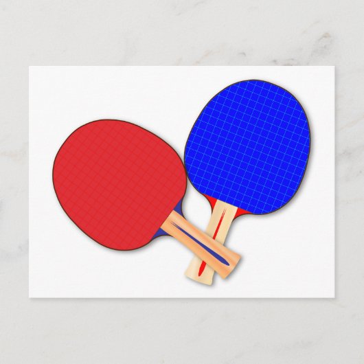 Twee Tennis Bats Briefkaart (Voorkant)
