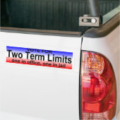 twee termijnen bumpersticker (Op Truck)