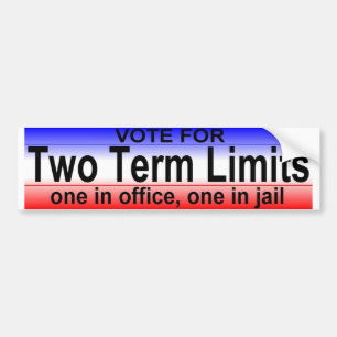 twee termijnen bumpersticker