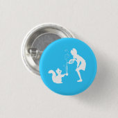 Twee thee. ronde button 3,2 cm (Voorkant /achterkant)