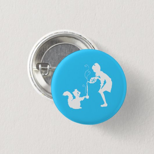 Twee thee. ronde button 3,2 cm (Voorkant /achterkant)