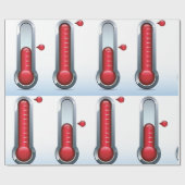 Twee thermometers cadeaupapier (Vlak)