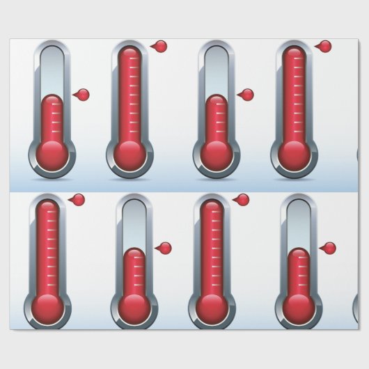 Twee thermometers cadeaupapier (Vlak)