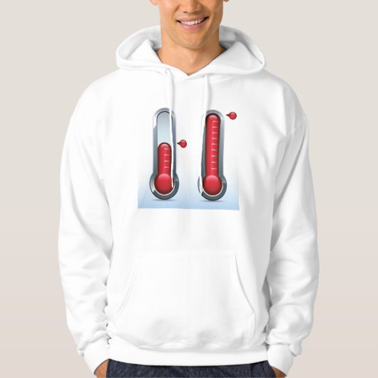 Twee thermometers hoodie (Voorkant)