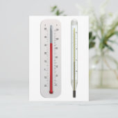 Twee thermometers kaart (Staand voorkant)