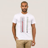 Twee Thermometers Mannen T-shirt (Voorkant volledig)
