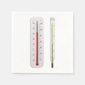 Twee thermometers Papier Napkins Servet (Voorkant)