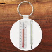 Twee thermometers Sleutelhanger (Voorkant)