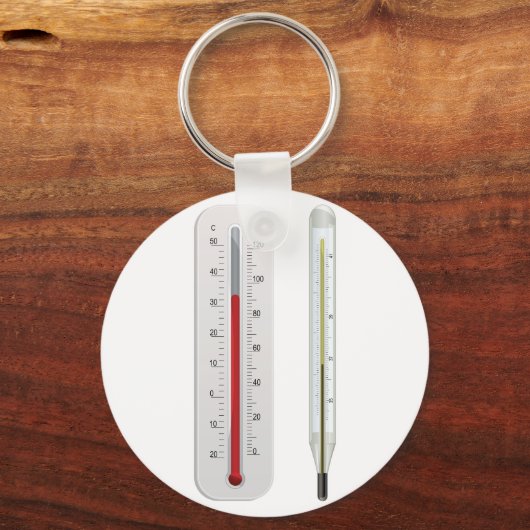 Twee thermometers Sleutelhanger (Voorkant)