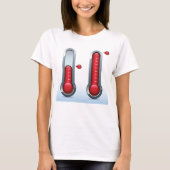 Twee thermometers t-shirt (Voorkant)