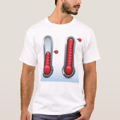 Twee thermometers t-shirt (Voorkant)