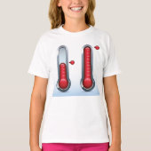 Twee thermometers t-shirt (Voorkant)
