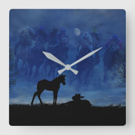 Twee thorgeharde kalkoenen wandklok