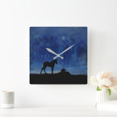 Twee thorgeharde kalkoenen wandklok (Huis)