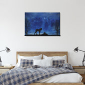Twee Thoroughbred Racehorse Foals Canvas afdrukken (Insitu (Slaapkamer))