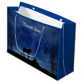 Twee Thoroughbred Racehorse Foals Gift Bag Groot Cadeauzakje (Voorkant Gekanteld)