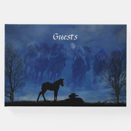 Twee Thoroughbred Racehorse Foals Guest Book Gastenboek