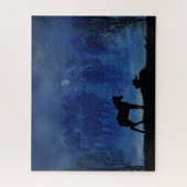 Twee Thoroughbred Racehorse Foals Jigzaag Puzzle Legpuzzel (Verticaal)