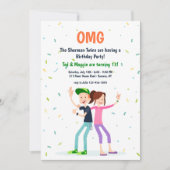 Twee Tiener uitnodigingen (Voorkant)