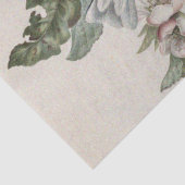 Twee tietvogels op een appelboom tissuepapier (Detail)