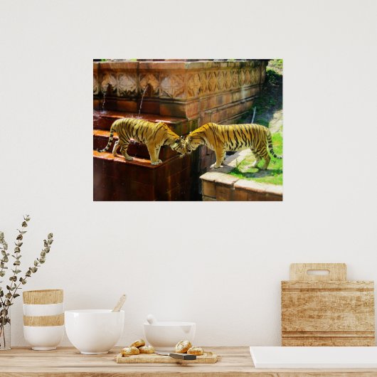 Twee tigers poster (Keuken)