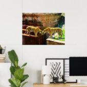 Twee tigers poster (Thuiskantoor)