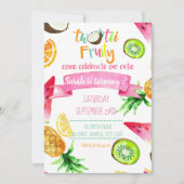 Twee Tii Fruity Verjaardag Kaart Uitnodiging Draai (Voorkant)