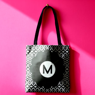 Twee Tinten Grote Bloem En Traandruppels Tote Bag