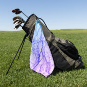 Twee Tinten Paarse Marmer Uiterlijk Golfhanddoek (Groen)
