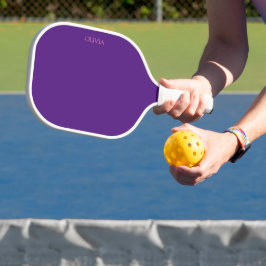 Twee Tinten Paarse Pickleball Paddle