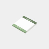 Twee tinten van Groene Naam & Titel Post-it® Notes (Schuin)