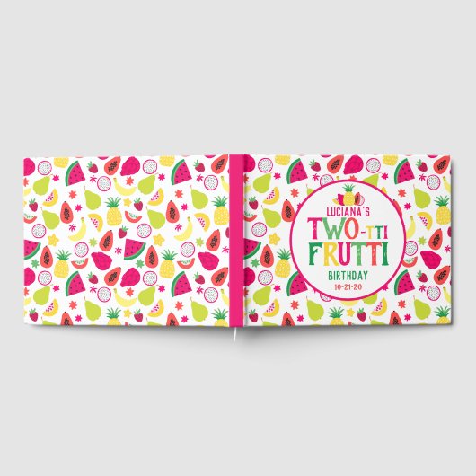 Twee-tit Fruitig 2e verjaardag Tutti Frutti Tropis Gastenboek (Volledig)